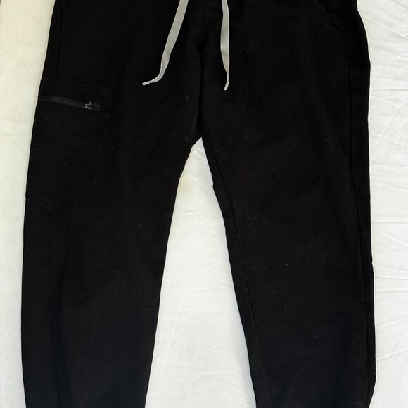 FIGS Women’s Medium Petite Zamora Jogger Scrub Pants Black-A208 - Picture 6 of 6
